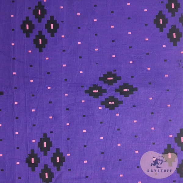Joypuri Printed Cotton Purple