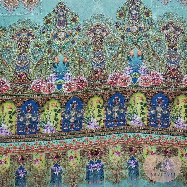 Malhar Digital Printed Cotton Green